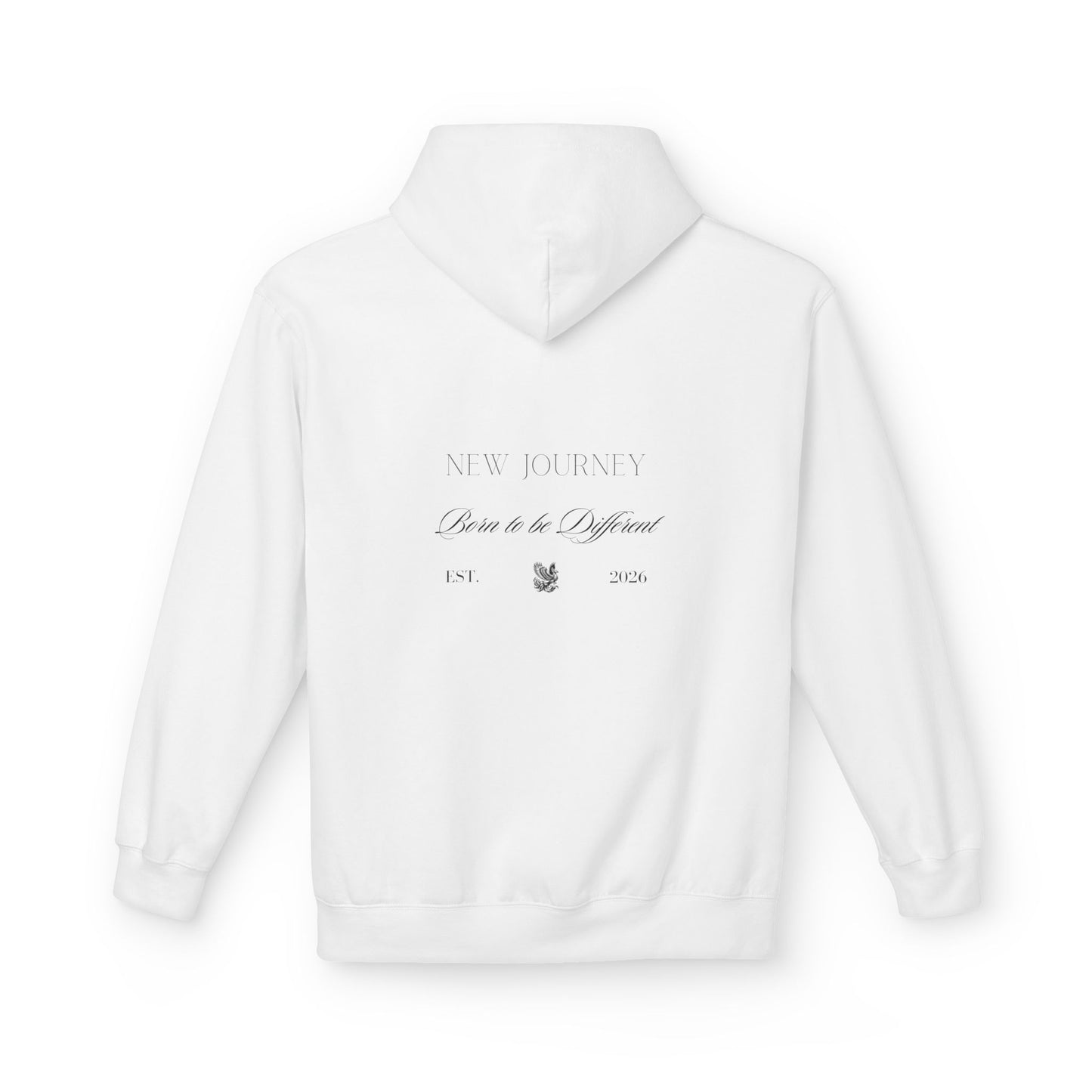 Hoodie • New Journey "Born to be Different" Minimal Back Print